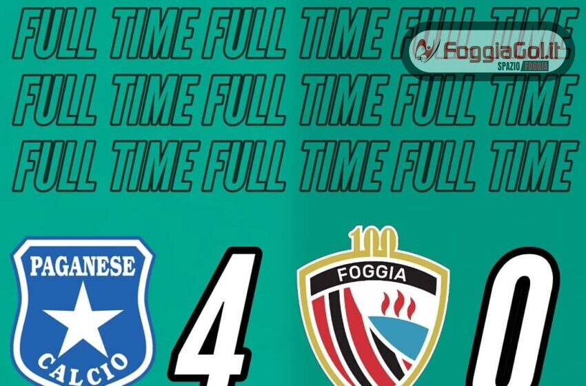  Primavera 3: Paganese-Foggia 4-0