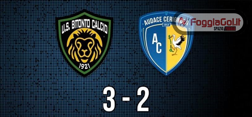  L’Audace perde la sua imbattibilità. Per il Bitonto tre punti d’oro in chiave Play Off