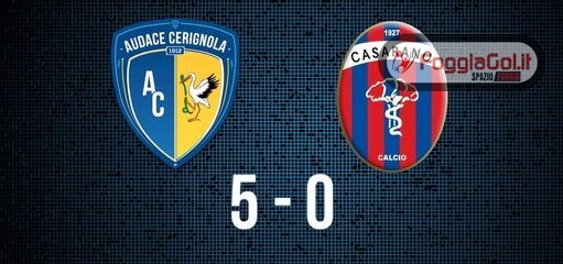  Grande prestazione del Cerignola. Cinquina al Casarano e tutti a casa