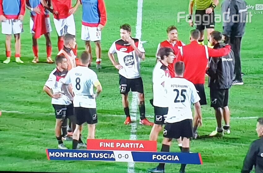  Termina con un pareggio l’esordio del Foggia di mister Zeman contro il Monterosi