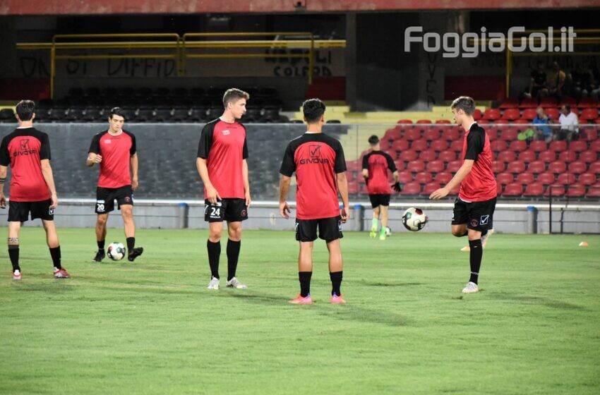  Allenamento congiunto del Foggia al Madrepietra Stadium contro lo Sporting Apricena