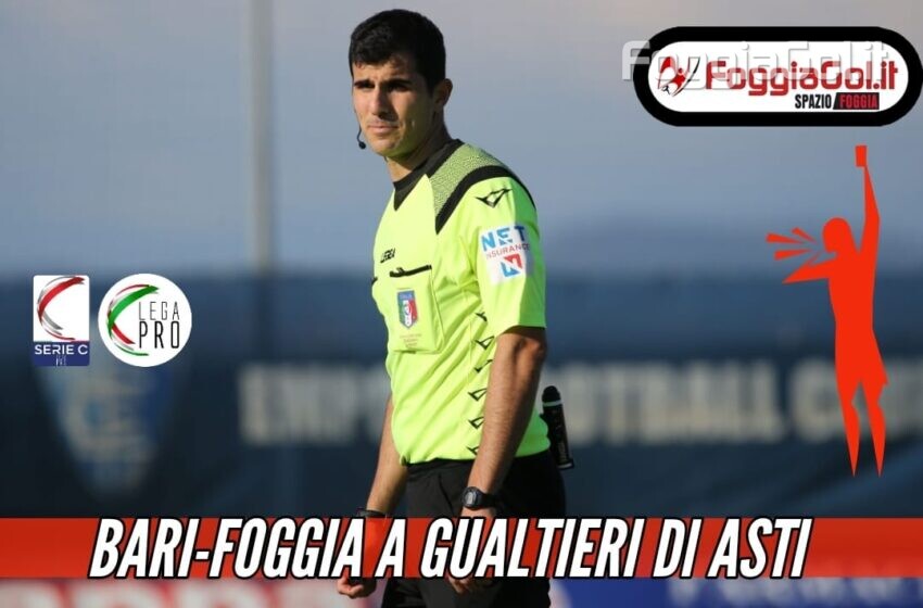  Bari-Foggia affidata a Gualtieri di Asti