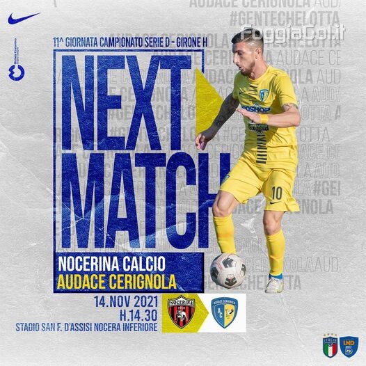  L’Audace Cerignola pronta ad un’altra battaglia in casa della Nocerina. Le parole di Mister Pazienza.