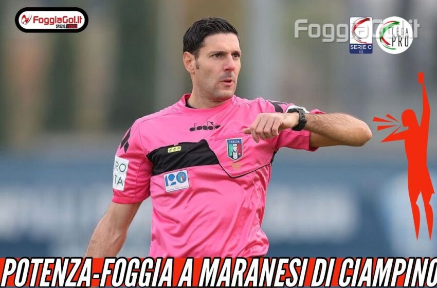  Potenza-Foggia affidata a Maranesi di Ciampino
