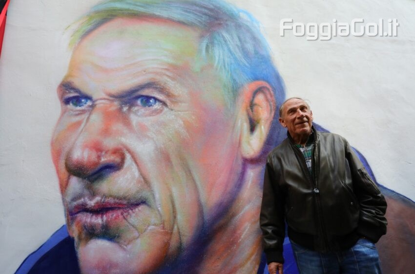  Un murale dedicato al maestro del calcio Zdenek Zeman