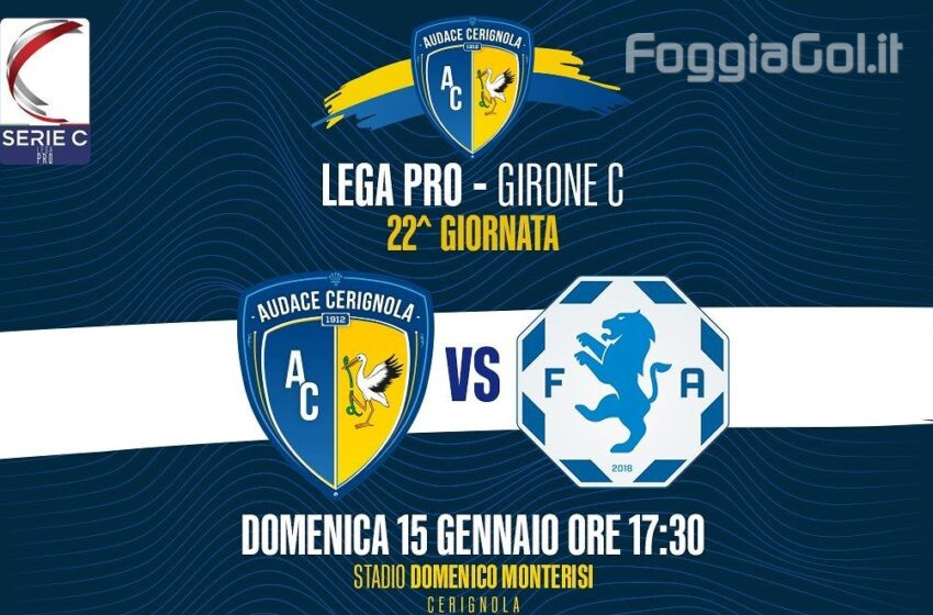 A poche ore dal derby di Puglia tra l’Audace Cerignola e la Fidelis Andria, parla Mister Pazienza