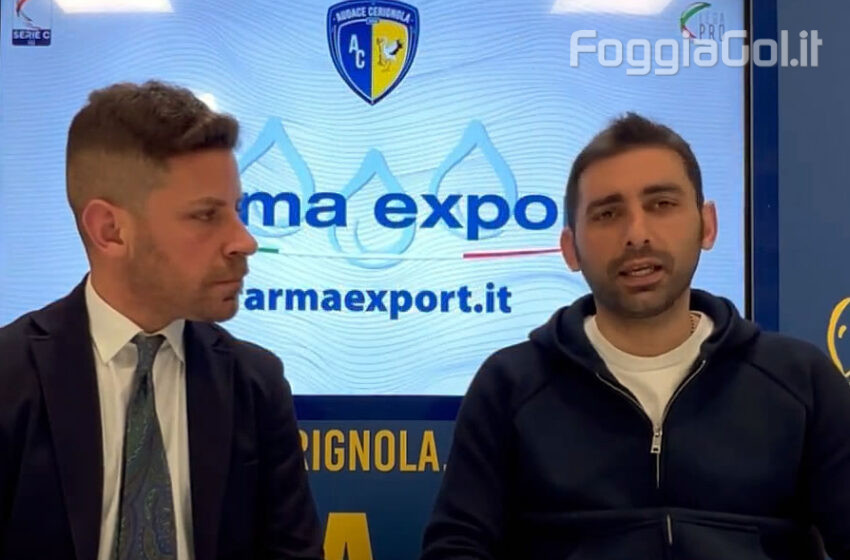  Mister Pazienza prima del derby di Capitanata contro il Foggia