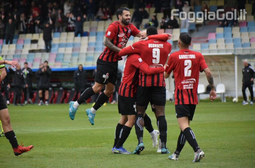  Foggia-Giugliano 3-0, i rossoneri quarti ad un solo punto dal terzo posto