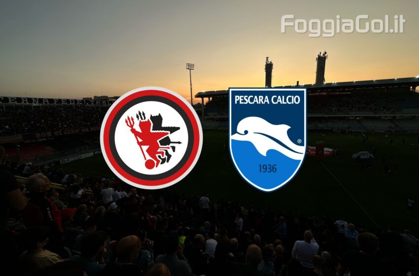  Foggia-Pescara 2-2 risultato finale (semifinale di andata playoff serie C)