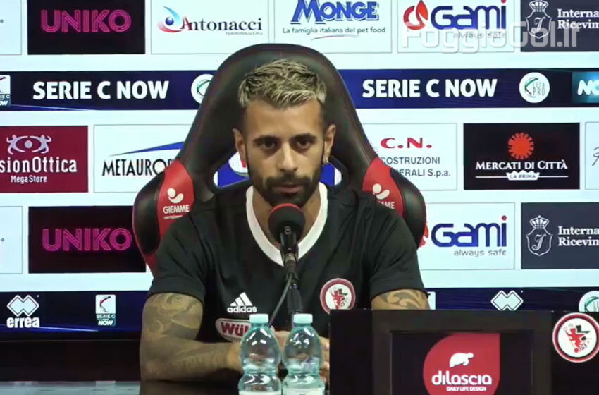  Schenetti: “Noi siamo il Foggia. Dobbiamo reagire domani”