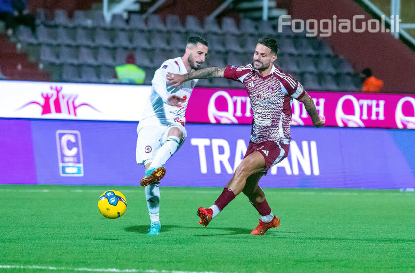  Il Foggia pareggia a Trapani e conquista il settimo risultato utile