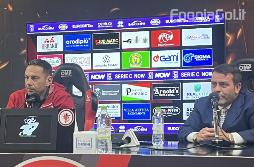  Zauri: “Il Foggia ha la giusta fame per fare bene”. Canonico: “Il futuro del Foggia è nei giovani”