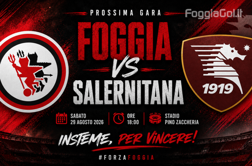  Le probabili formazioni di Foggia-Salernitana