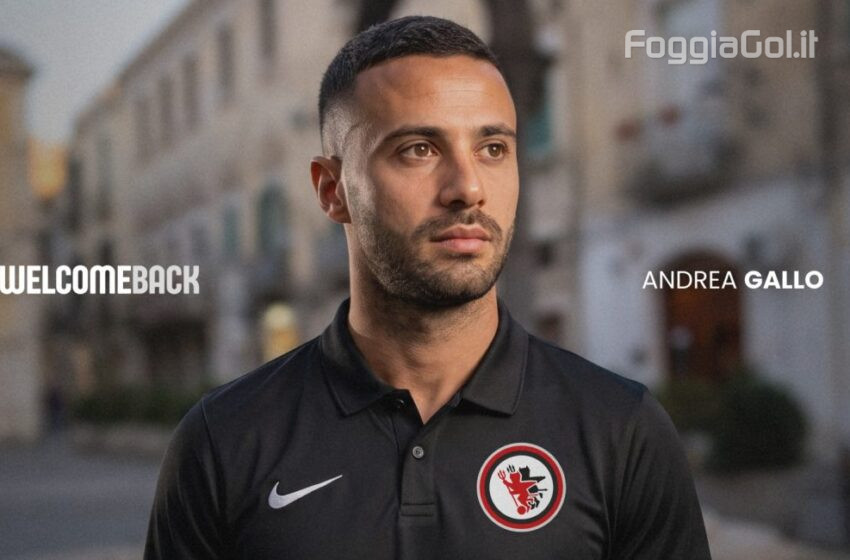  Ufficiale: Andrea Gallo al Foggia