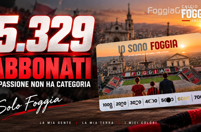  Foggia, 5.329 abbonati: lo Zaccheria si prepara a una grande serata