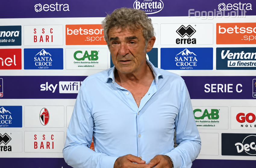 Auteri dopo il ko di Monopoli: «Il Foggia ha giocato un’ottima partita, ora dobbiamo correggere gli errori»