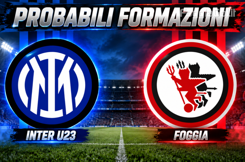  Le probabili formazioni di Inter U23-Foggia