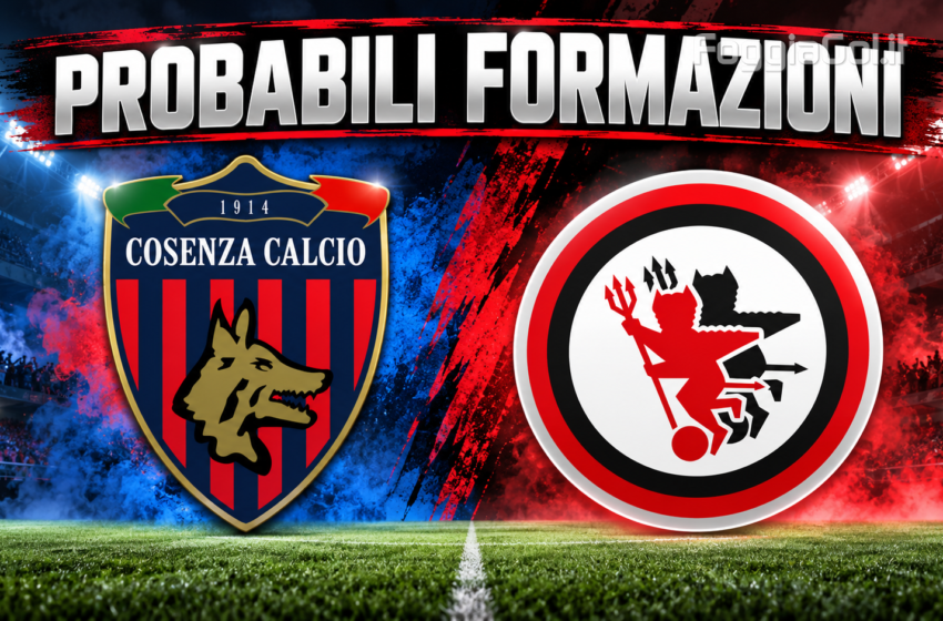  Le probabili formazioni di Cosenza-Foggia