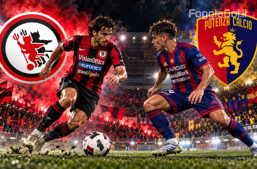  Le probabili formazioni di Foggia-Potenza